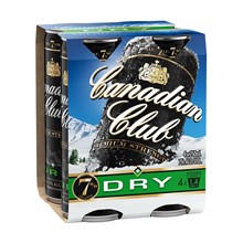 Canadian club Dry 7% 4pk cans 250ml