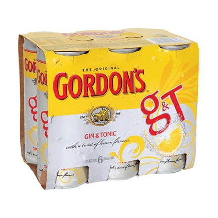 GORDON'S 6 PK CAN GORDON 6 PK CAN