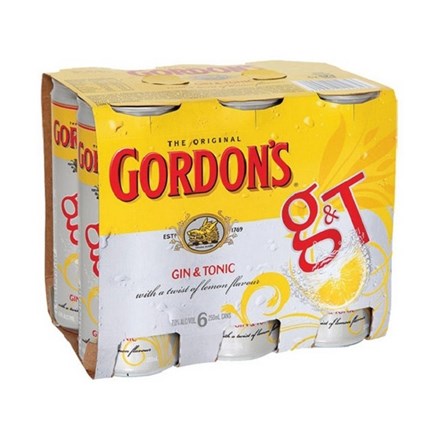 GORDON 4X6PK CANS 250ML GORDON 4X6PK CANS 250ML