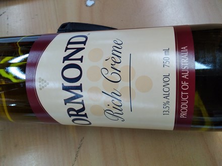 Ormond Rich Cream Wine